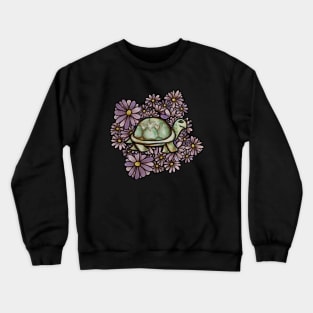 Floral Turtle Art Crewneck Sweatshirt